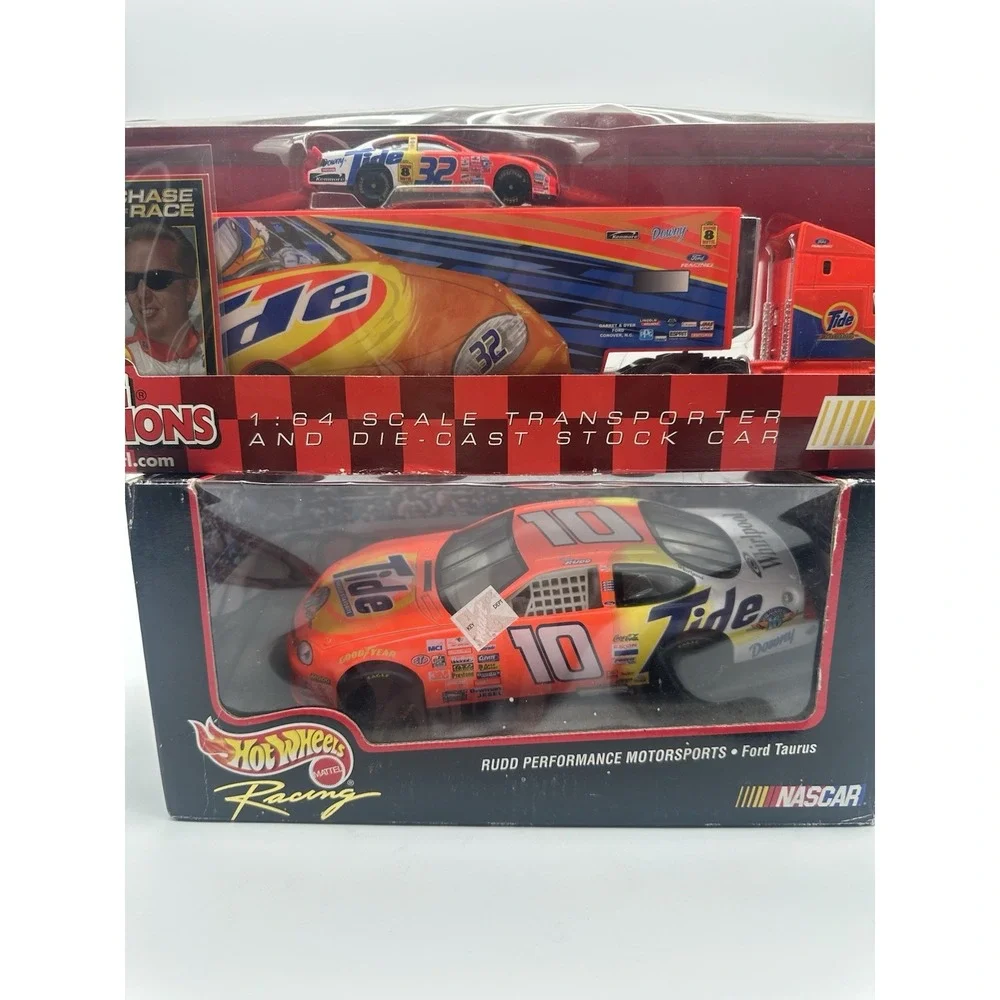 RICKY CRAVEN #32 TIDE TRANSPORTER & RICKY RUDD #10 TIDE NASCAR DIECAST LOT